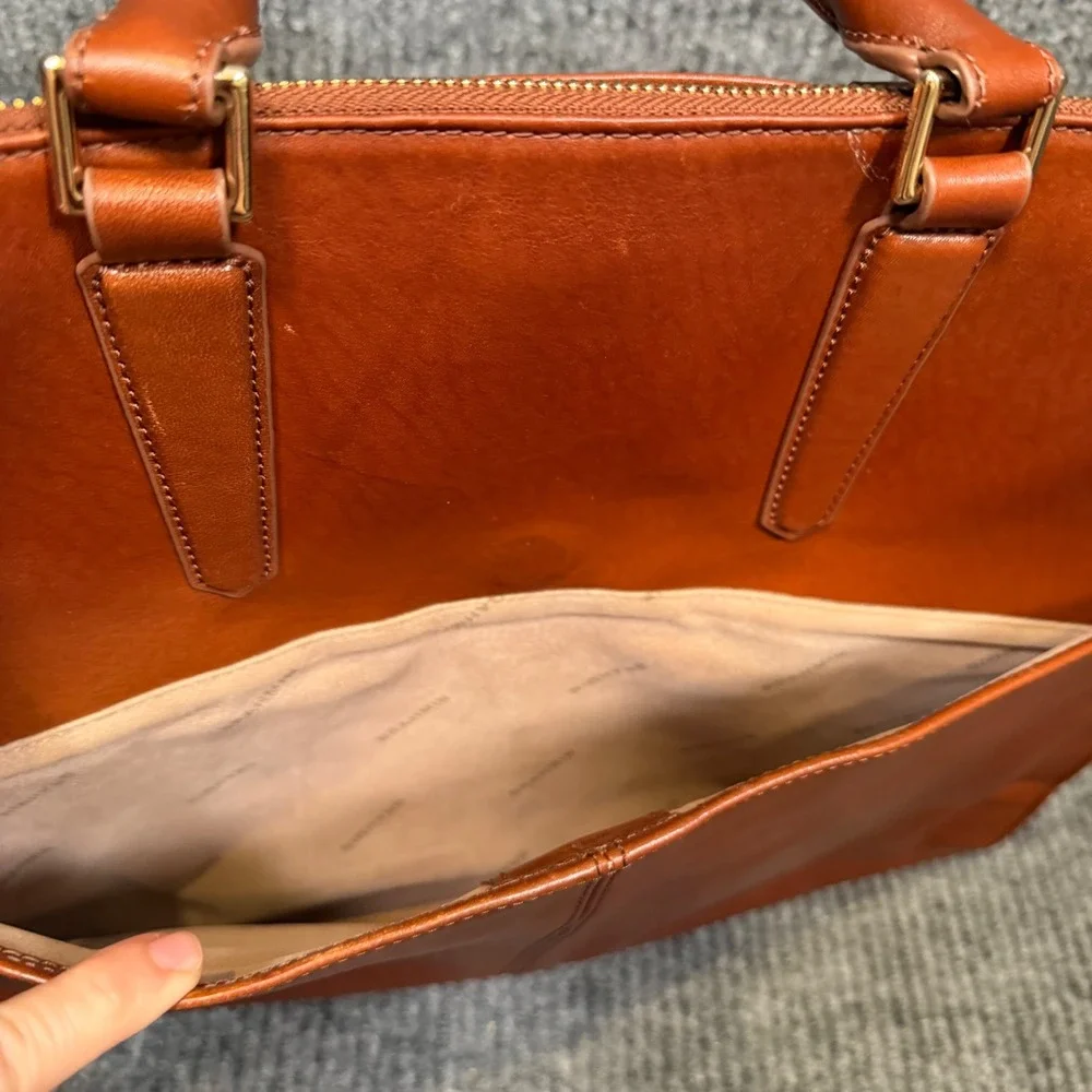Brahmin Leather Briefcase Lrg 16
